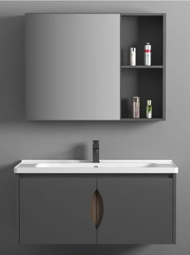 Meuble salle de bain Gris Uni