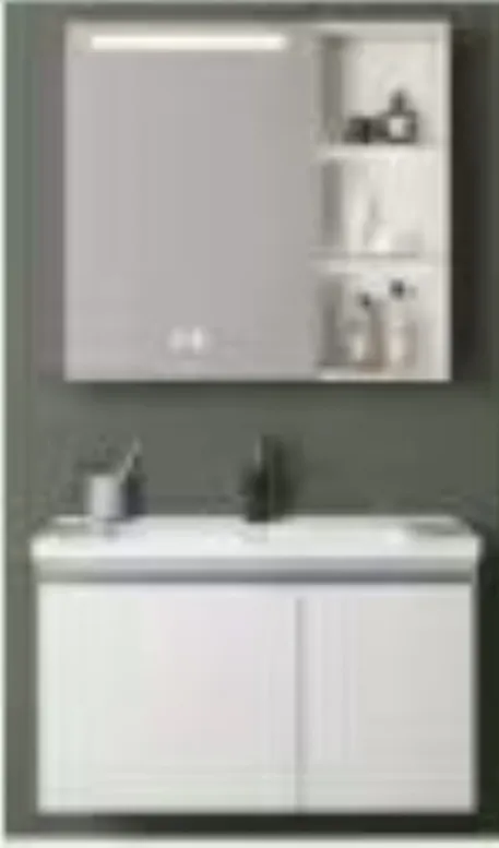 Meuble salle de bain Blanc Nacré